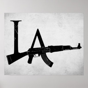 Poster AK47 de Los Angeles