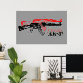 POSTER AK 47 (Bureau à domicile)