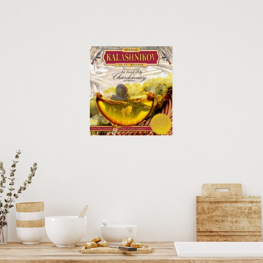 Poster AK-47 Chardonnay (Cuisine)