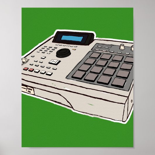 POSTER AKAI MPC 2000 (Devant)