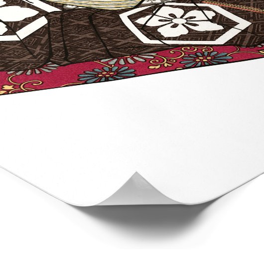 Poster Akechi Mitsuhide Ukiyo-e (Coin)