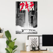 Poster Akira Kaneda Shotaro anime manga (Bureau à domicile)