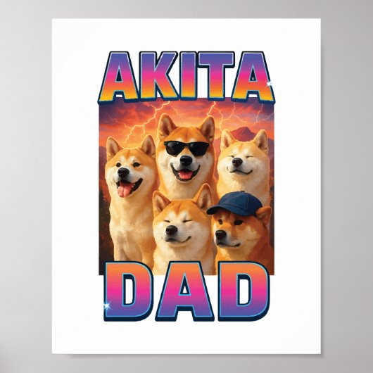 Poster Akita (Devant)
