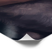 Poster Akita avec Noël du Père Noël (Coin)