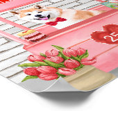 Poster Akita Chien Valentine's Day Kissing Booth (Coin)