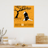 Poster Akita En Automne (30" x 32,5") (Cuisine)