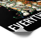 Poster Akita Inu Christmas I'm Fine Everything Is Fine  (Coin)