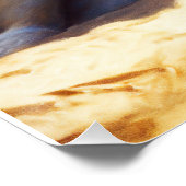 Poster Akita sur la plage, cadeau d'été pour les amoureux (Coin)