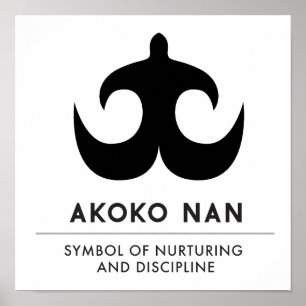 Poster AKOKO NAN   symbole de l'éducation et de la discip