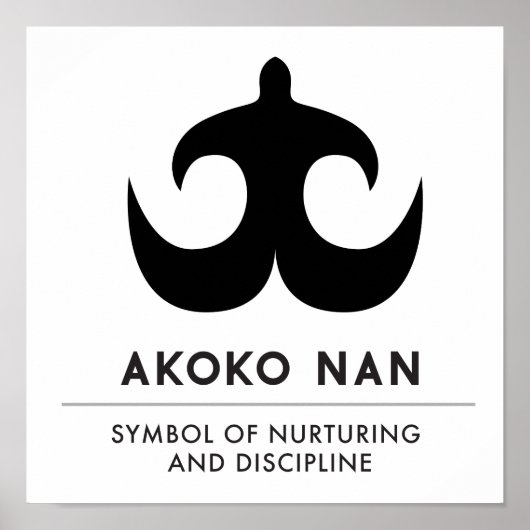 Poster AKOKO NAN | symbole de l'éducation et de la discip (Devant)