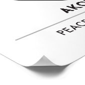 Poster Akoma | Symbole pour la patience et la tolérance b (Coin)