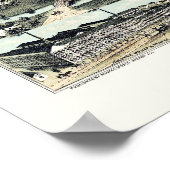 Poster Akron, OH Carte panoramique - 1870 (Coin)