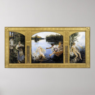 Poster Akseli Gallen-Kallela - Aino Myth