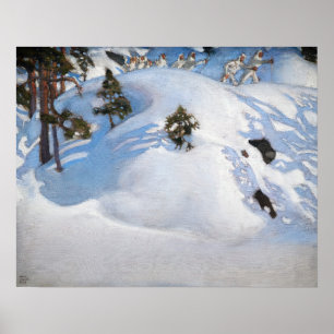 Poster Akseli Gallen-Kallela - Février Vision