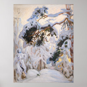 Poster Akseli Gallen-Kallela - Forêt en hiver