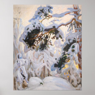 Poster Akseli Gallen-Kallela - Forêt en hiver