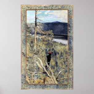 Poster Akseli Gallen-Kallela - Grand pic noir