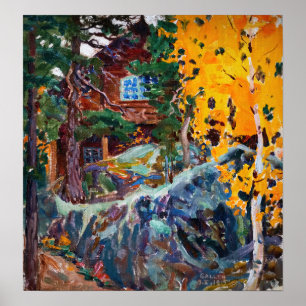 Poster Akseli Gallen-Kallela - Kalela à l'automne