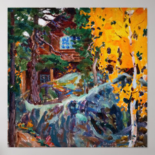 Poster Akseli Gallen-Kallela - Kalela en Automne