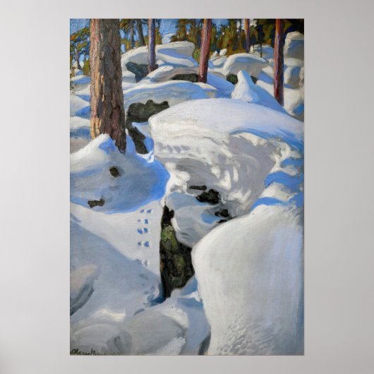 Poster Akseli Gallen-Kallela - Le repaire du Lynx (Devant)