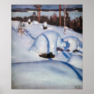 Poster Akseli Gallen-Kallela - Paysage hivernal #1