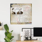 POSTER AL CAPONE CRIMINEL HISTOIRE 1932 (Bureau à domicile)