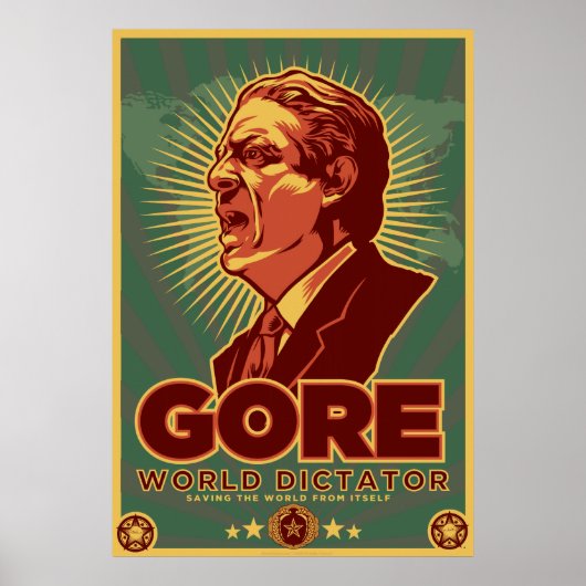 Poster Al Gore pour l'affiche du dictateur - Customisé (Devant)