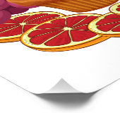 Poster Al haMichya Bénédiction hébraïque après la nourrit (Coin)