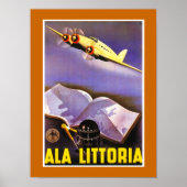 Poster Ala Littoria (Devant)