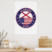 Poster Alabama, États-Unis, Alabama (Cuisine)