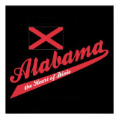 Poster Alabama Heart of Dixie (Devant)