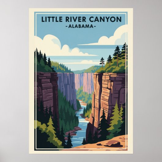 Poster Alabama Little River Canyon V01 (Devant)