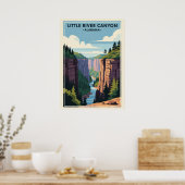 Poster Alabama Little River Canyon V01 (Cuisine)