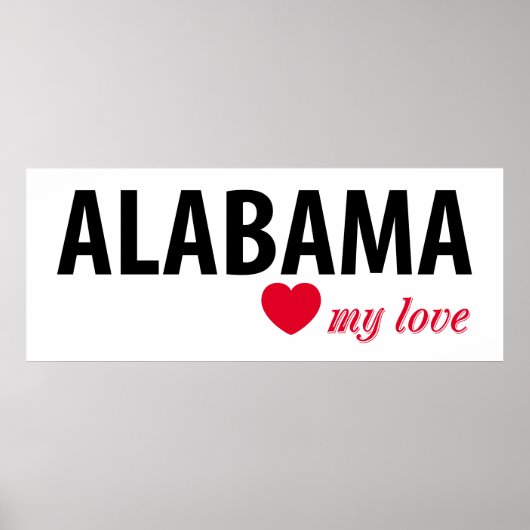 Poster Alabama mon amour (Devant)