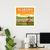 Poster Alabama vintage (Bureau à domicile)