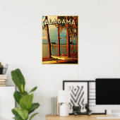 Poster Alabama vintage (Bureau à domicile)