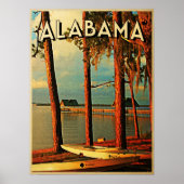 Poster Alabama vintage (Devant)