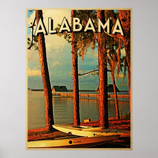 Poster Alabama vintage (Devant)