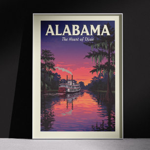 Poster Alabama vintage