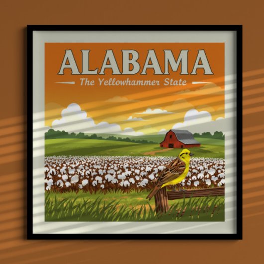 Poster Alabama vintage