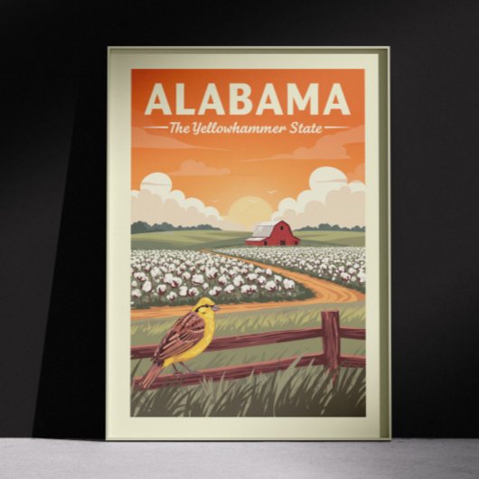 Poster Alabama vintage