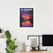 Poster Alabama vintage (Bureau à domicile)