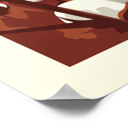 Poster Alabama vintage (Coin)