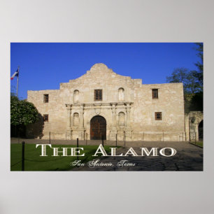 Poster Alamo, San Antonio le Texas