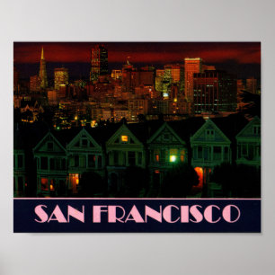 Poster Alamo Square San Francisco
