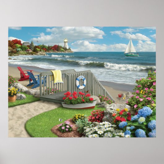 Poster Alan Giana "Beach Days" (Devant)