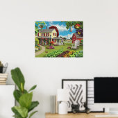 Poster Alan Giana "Country Home" (Bureau à domicile)