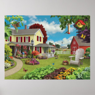 Poster Alan Giana "Country Home"