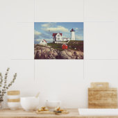 Poster Alan Giana "Nubble Light" (Cuisine)