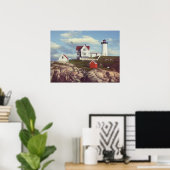 Poster Alan Giana "Nubble Light" (Bureau à domicile)